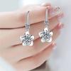 Earrings Female Inlay Diamond Plum Pendant Long Senior Sense of Temperament Ear Hook
