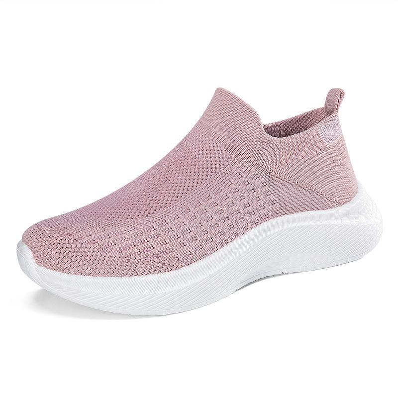 Breathable Knitted Casual Sneakers Men Women Lightweight Sports Shoes Slip-on Socks Shoes for Running