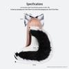 Handmade Plush Cat Ear Headband and Fox Tail Cosplay Prop for Anime Conventions