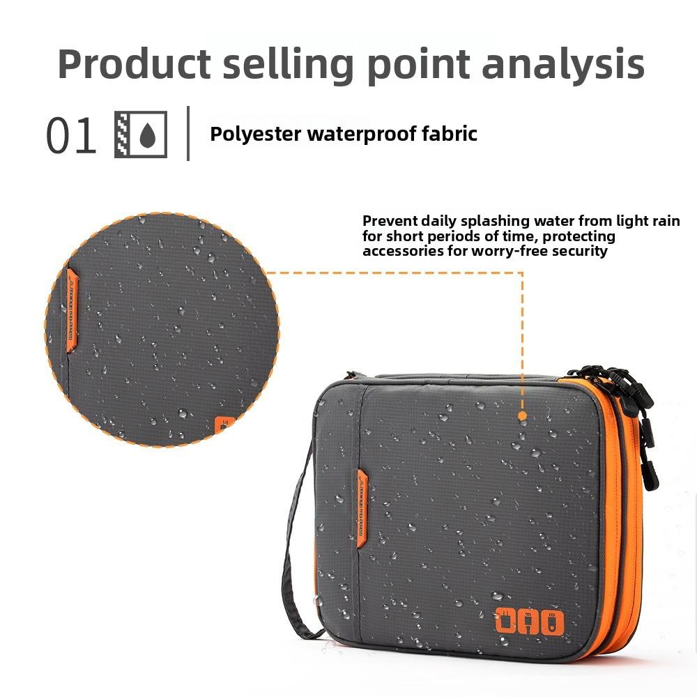Multifunctional Travel Cable Organizer Bag Portable Digital Storage Case