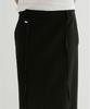 From Wear Belted Straight Maxi Skirt Black