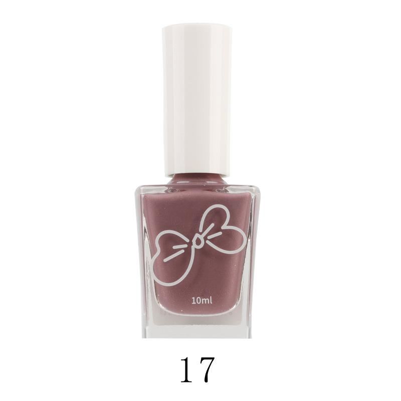 Oil-based Nail Polish No Bake Fast Drying Non-peelable Non-slip Safe Odorless Nude Color Nail Salon Nail Polish