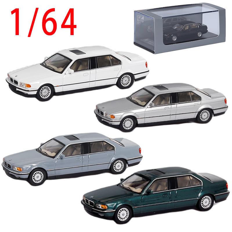 DCM Cars Масштаб 1/64 Седан BMW 7 серии E32 E38 с удлиненной колесной базой Модель автомобиля Металлическая модель автомобиля Игрушка Коллекция Украшение