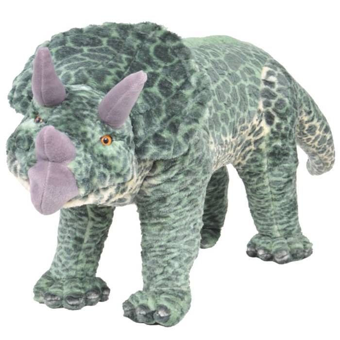 VidaXL Plush Toy Dinosaur Triceratops Green XXL 91344