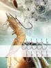 10Pcs/Set Live Shrimp Bait Hooks Carbon Steel Barbed Fishhook with Hole Catfish Bass Fishing Hook Fishing Tackle For Soft Lures