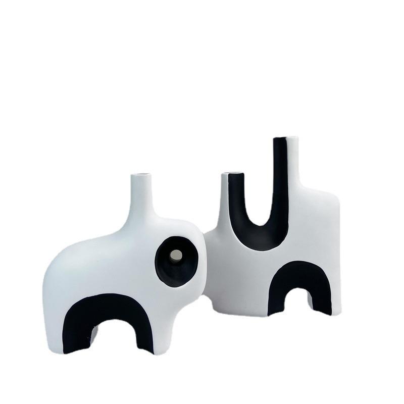 Современные простые черно-белые цветочные орнаменты для гостиной, кабинета, модельной комнаты, книжного шкафа, миланского модного освещения, украшения