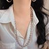 Ветер Ретро Высокое Качество Нежный Манта Роза Шицзя Жемчуг Свитер Цепочка Ожерелье Ключичная Цепочка
