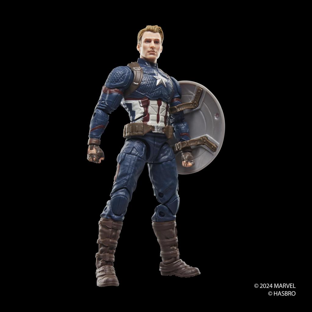 Hasbro Серия Marvel Legends Капитан Америка «Мстители»: Коллекционная фигурка "Финал" 15 см G0607 Оригинальная