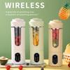 New 530ml Portable Juicer Wireless USB Charging Mini Juicer Crushed Ice Electric Juicing 12 Blade Fresh Juice Blender