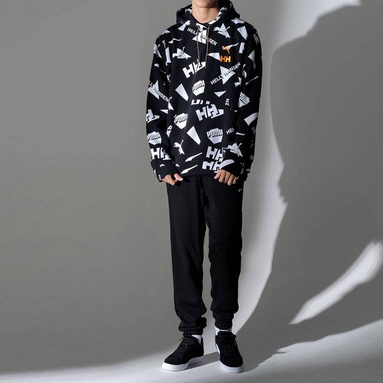Puma Мужская толстовка с капюшоном X Helly Hansen Full Logo Print, черная 597449-01