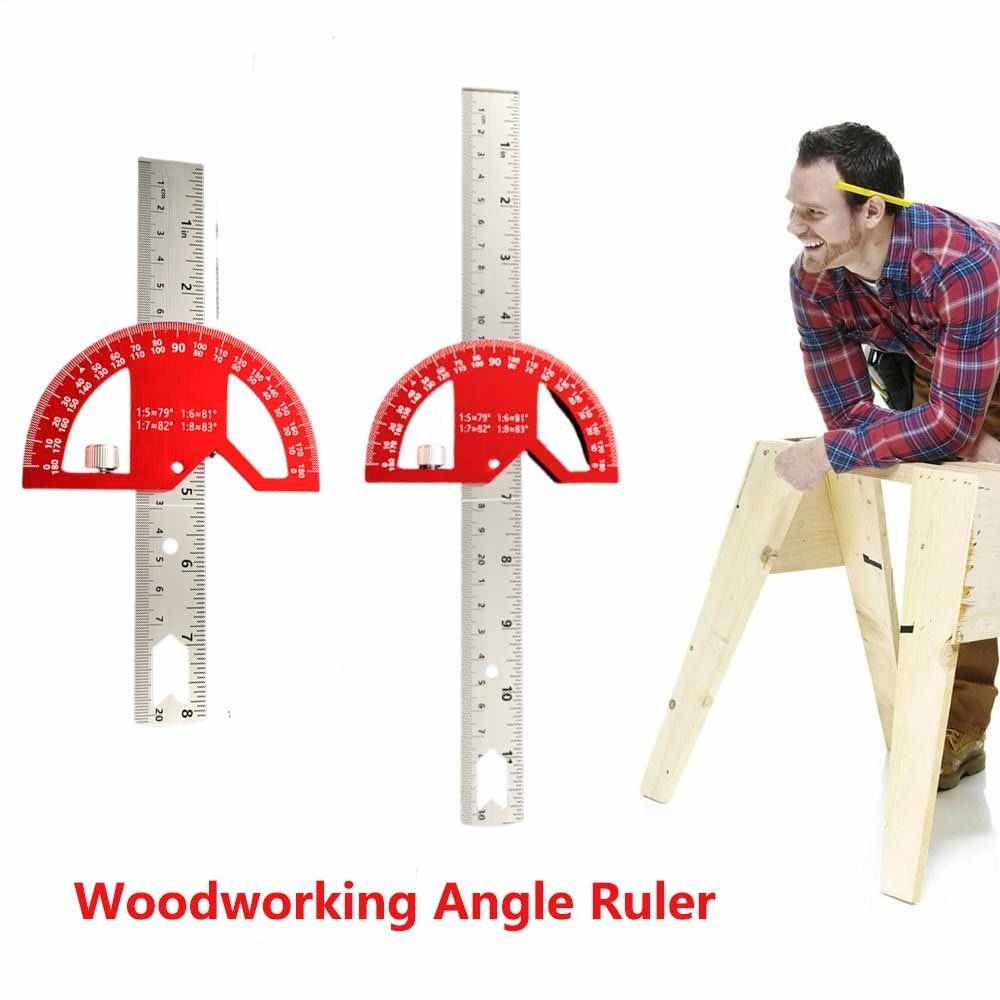 0-180 Degrees Construction Protractors 8/12 Inch Angle Ruler Angle Protractor Woodworking