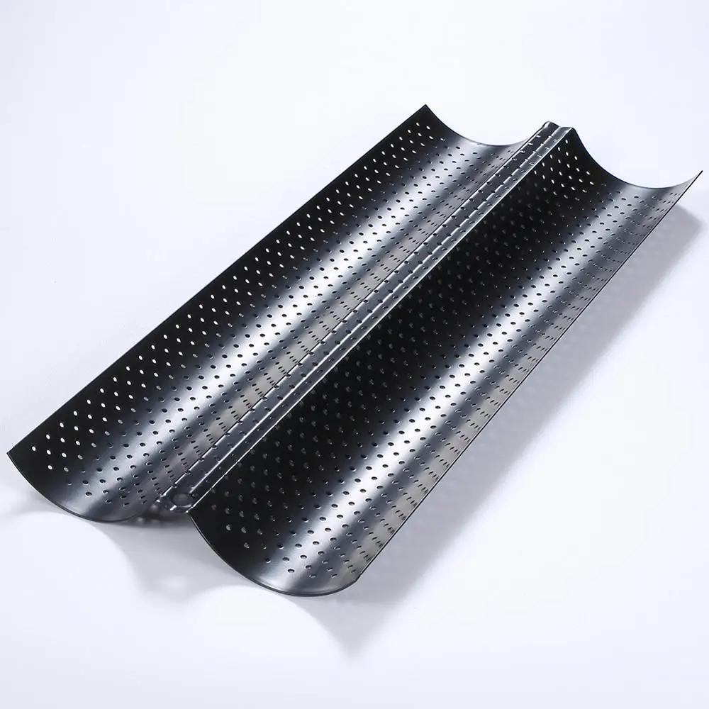 Форма для выпечки хлеба, нержавеющая сталь, волнообразные противни, практичный инструмент для выпечки торта, багетные волны, формы для выпечки без содержания бисфенола А, аксессуары для выпечки