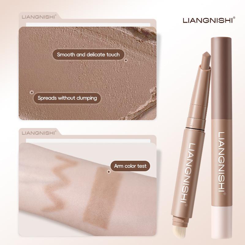 LIANGNISHI Double-Ended Contour Stick Highlighting Concealer Long-Lasting Makeup