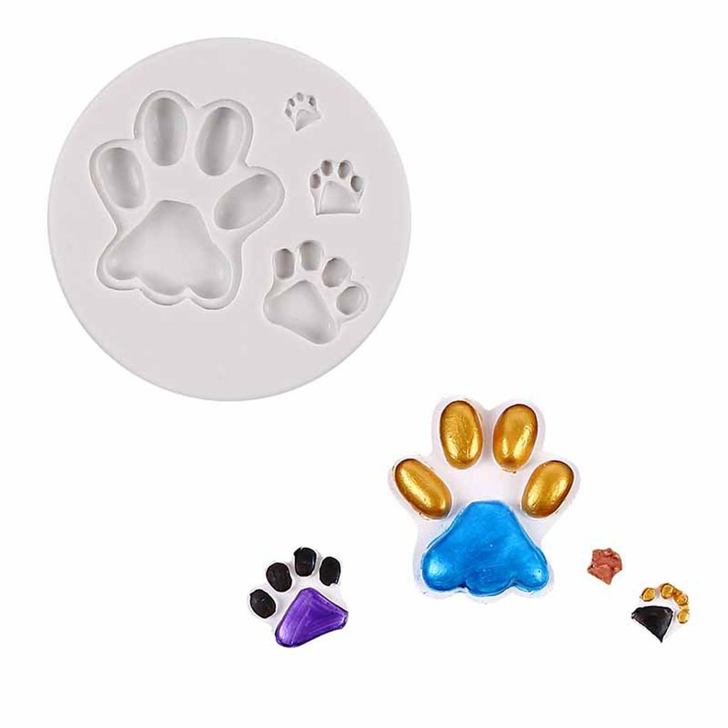 Silicone Fondant Mold Cute Cat Claw Baking Mold Chinese Animal Paw Shape Chocolate Resin Mold Cake Decorating Tool