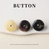 5pcs Single Hole Curved Needle Copper Foot Coffee Color Black Horn Beef Bone Buckle Cotton And Linen Jacket Knitted Sweater Shirt Cheongsam Button