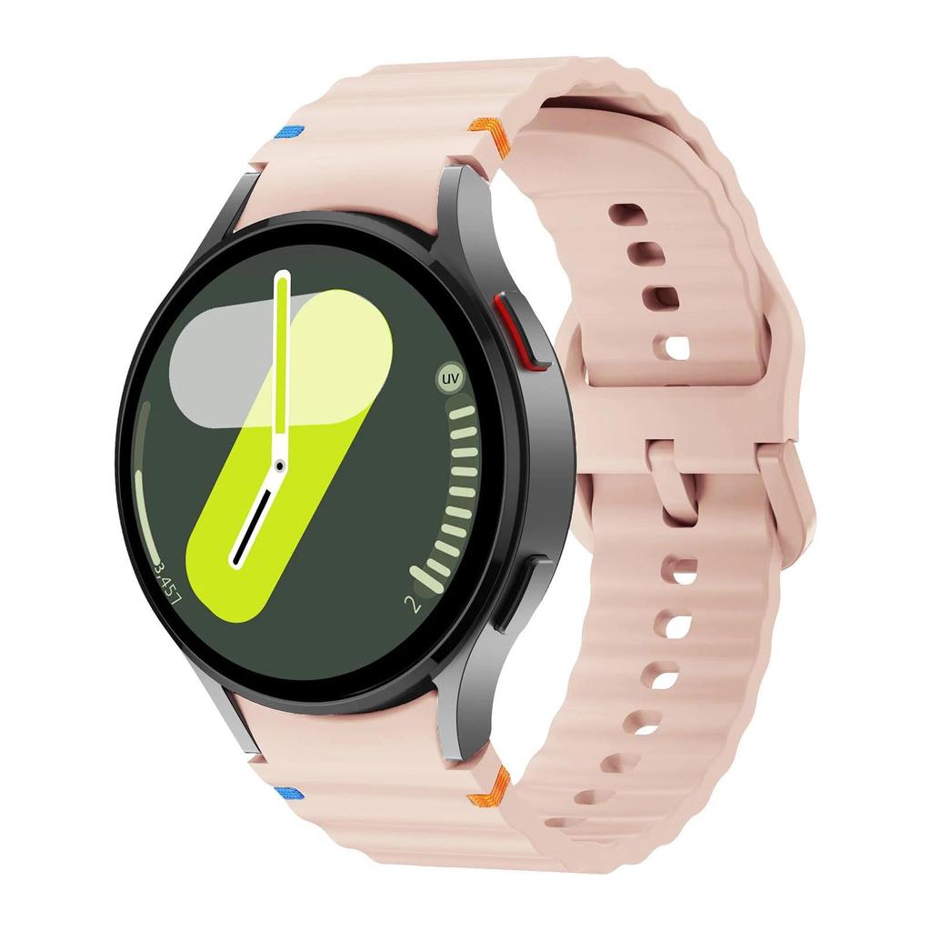 Оригинальный ремешок для Samsung Galaxy watch 7 6 5 4 44мм 40мм/FE/Pro/classic Силиконовый спортивный ремешок браслет correa Galaxy watch 7 Ремешок
