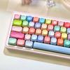Набор колпачков для клавиш Gummy Bear на 133 клавиши, профиль MOA PBT, пятисторонняя термосублимационная печать, непрозрачные индивидуальные колпачки для механической клавиатуры