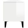 Glossy White TV Cabinet 180 x 31.5 x 40 cm Particleboard