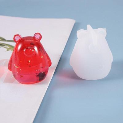 Трехмерная форма медведя форма для свечей для изготовления свечей форма для мыла ручной работы DIY материал силиконовая форма