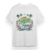 Women's T-shirt With Summer Beach Graphic Unisex White 100% Cotton Plus Size Tee