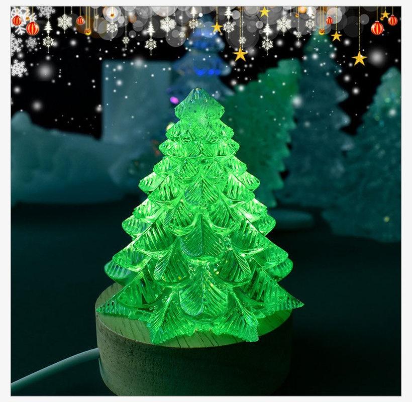New DIY 3D Aromatherapy Candle Christmas Tree Silicone Mold Making Kit Handmade Soap Plaster Resin Baking Tools Holiday Gifts