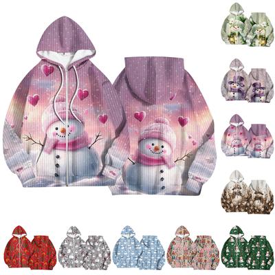 Женская модная куртка, повседневный кардиган с капюшоном и длинными рукавами с принтом, толстовки