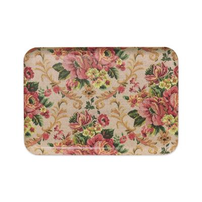 Поднос для ланча Tatsucraft NR, Средний, 33 см, Оригинальная веб-модель, Дизайн "Викторианская старая роза", Нескользящий, Подходит для микроволновой печи, Стильный пластиковый поднос, Поднос для сервировки,