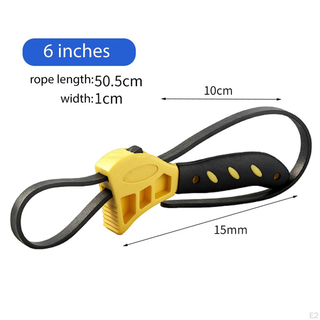 Регулируемый резиновый ремешковый ключ Открывалка для банок Аксессуар Портативный ремень Сантехнический гаечный ключ Универсальный