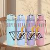 1PC Supertramp Colorful 750ml sports water bottle leakproof straw lid outdoor office home