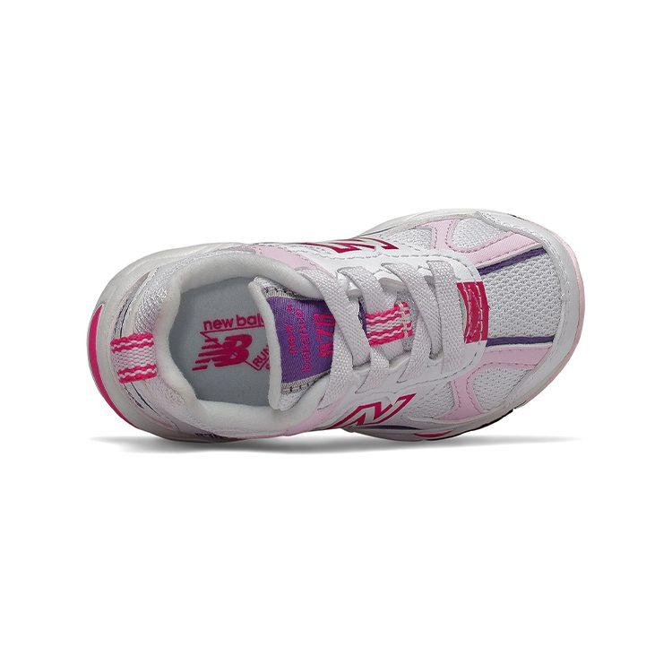 New Balance NB 878 Низкие кроссовки для малышей Бело-розовые Для младенцев и малышей IV878KWP