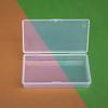 Nail Art Rectangle Plastic Transparent Jewelry Storage Box Nail Brush Pen Buffer Grinding Files Container Case