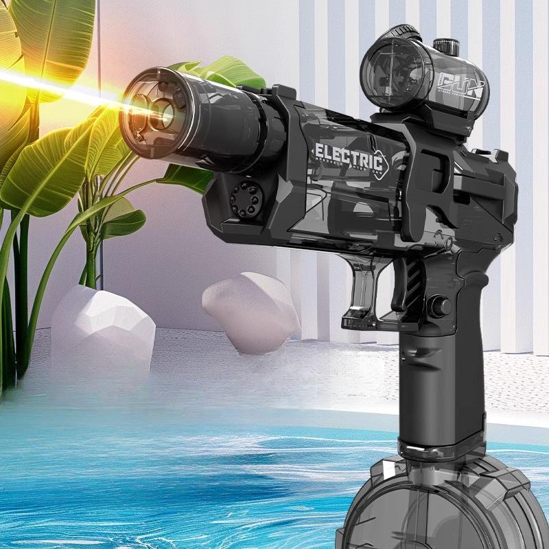 Firelight Ice Mouse Electric Continuous Fire Toy Water Gun Hand-integrated Linkage Return-to-chamber Pulse Flame Light Children's Toy