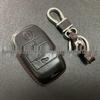 4D Leather Key Bag: Fits Hyundai & Kia K3/K4/K5's Folding Smart 4-Button Key