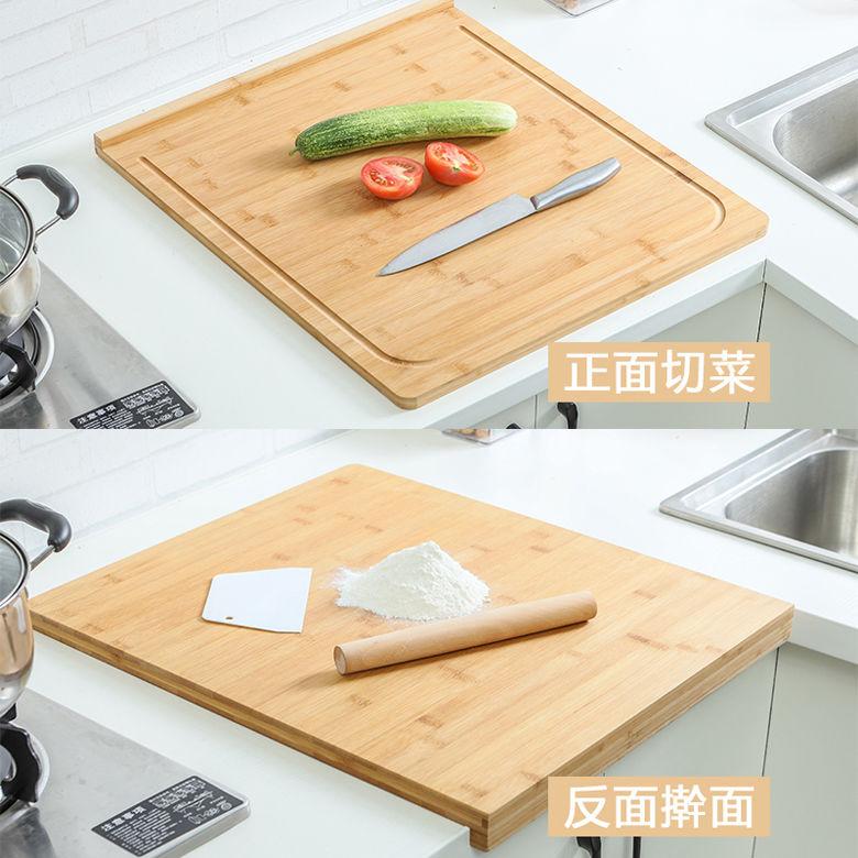 Бамбуковая разделочная доска с дизайном в китайском стиле, многофункциональная семейная кулинарная раскаточная доска и разделочная доска с пазами