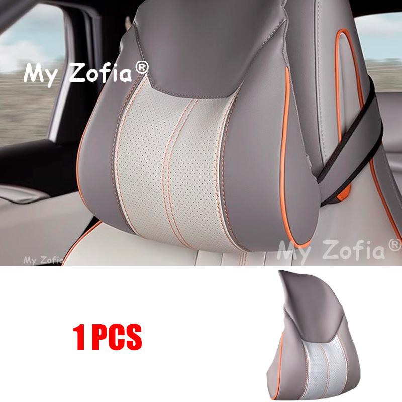 Для BYD Sealion 5 DM-i 2025 2026 Автомобильная Подушка для Подголовника Сиденья Подушка для Шеи Дышащая Кожаная Подушка для Подголовника и Шеи Сиденья Аксессуары