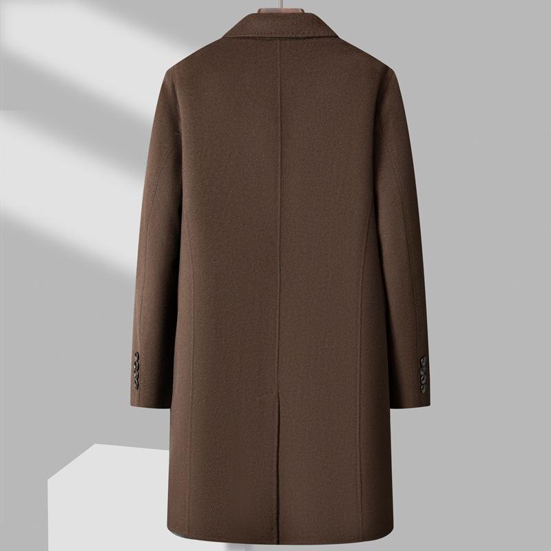 1 Wool Double-sided Woolen Coat Men's Autumn and Winter New Double-breasted Down Take-off Liner Woolen Coat Coat