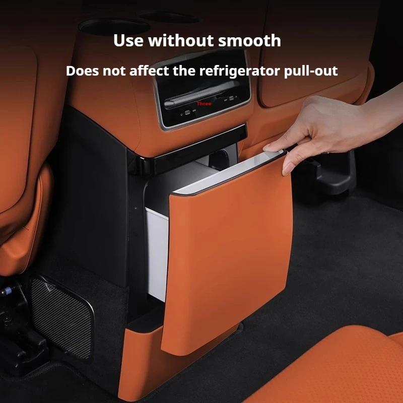 For Li Lixiang L6 L7 L8 L9 Car Rear Refrigerator Anti-Kick Pad Lixiang Rear Seat Air Conditioner Kick Plate Cover Accessories