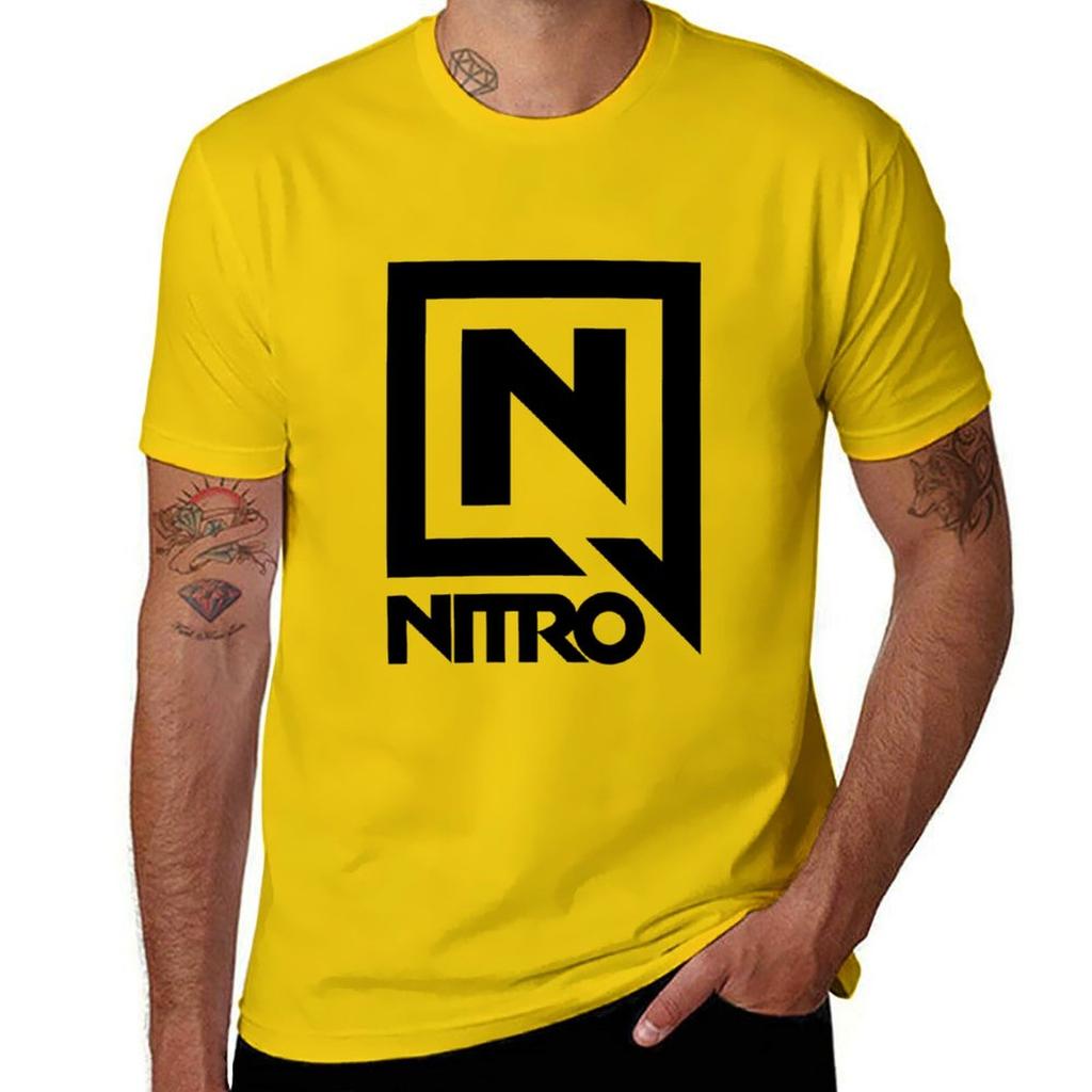 Ski-Nitro-Snowboard T-Shirt vintage clothes oversizeds blacks kawaii clothes mens t shirt