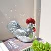 Chicken Shape Mirror Disco Balls Creative Chicken Sculptures Models New Statue  Home Decor