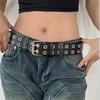 Women's Belt Fashionable Rivet Thin Belt Personalized Needle Buckle Belt Street Trend Punk HipHop Style Y2K Belt With Jeans Belt