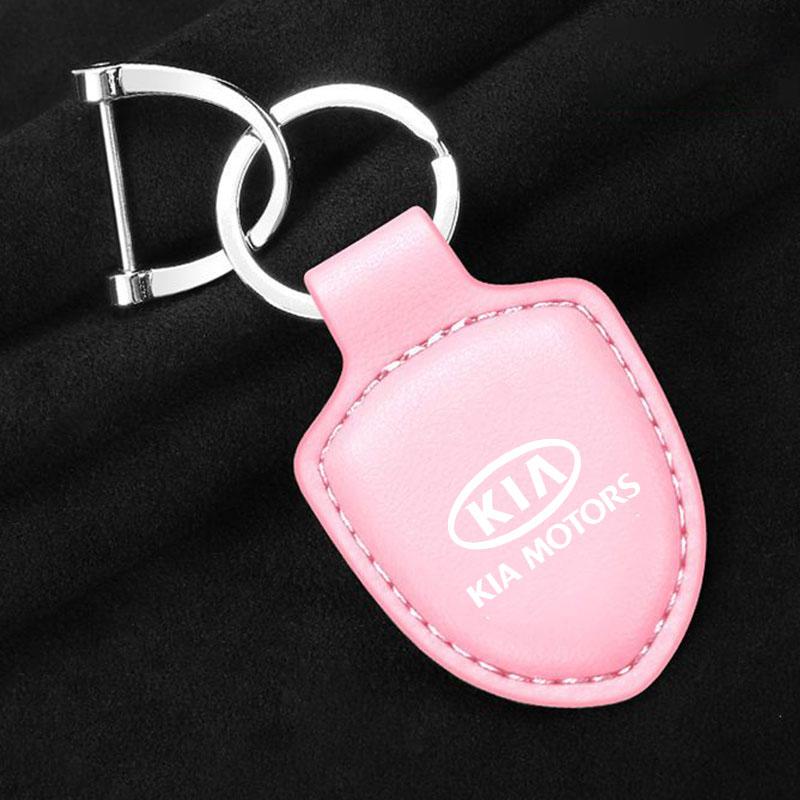 NIVG8 Car leather keychain creative couple keychain for Kia Sportage Ceed Picanto Rio ProCeed Niro 5 3 4 K7 K5 K8 K3 Ray K9