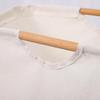 Foldable Cotton Linen Laundry Basket for Bedroom/Bathroom