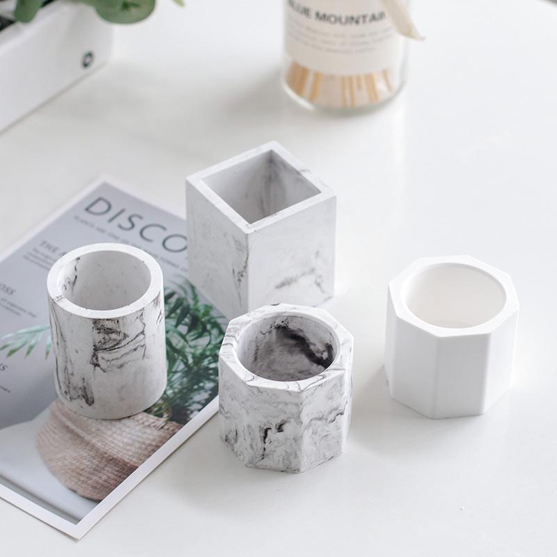 Meimu'er DIY Ароматерапевтический гипсовый диффузор Форма для свечного стакана - Силиконовая форма для каменного, свечного гипса.