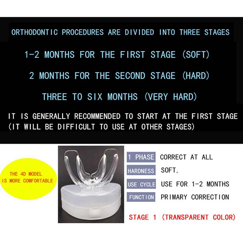 Dental Straightener Adult Fixed Silicone Braces Anti-Grinding Braces