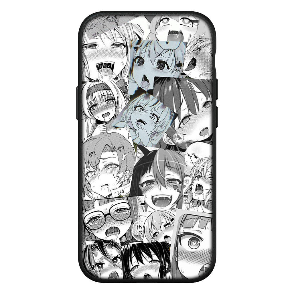 Для iPhone 15 14 Xiaomi Redmi Note 13 12 11 Pro Max X 8 7 XR Samsung Galaxy A15 S24 S23 A05 Huawei OPPO A17 Ahegaos Hentai Manga Anime Girl Waifu чехол