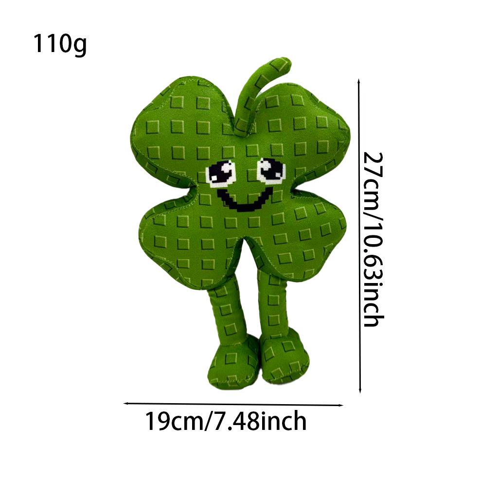 27CM Steal a Brainrot Game Monster Plush Toys Cartoon Cute Soft Four-Leaf Clover Plant Toy Kid Birthday Gift