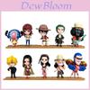 Набор ПВХ фигурок One Piece Коллекционная модель с персонажами аниме Луффи Зоро и Боа Хэнкок для фанатов