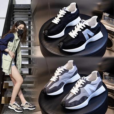 Высококачественная осенняя новая обувь для женщин, модные кроссовки из натуральной кожи, повседневная спортивная обувь для девочек, зимняя плюшевая спортивная обувь