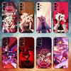 Чехол для телефона Hazbin Anime H-Hotel для Samsung S25,S24,S21,S22,S23,S30,Ultra,S20,Plus,Fe,Note,10,9,5G Черный