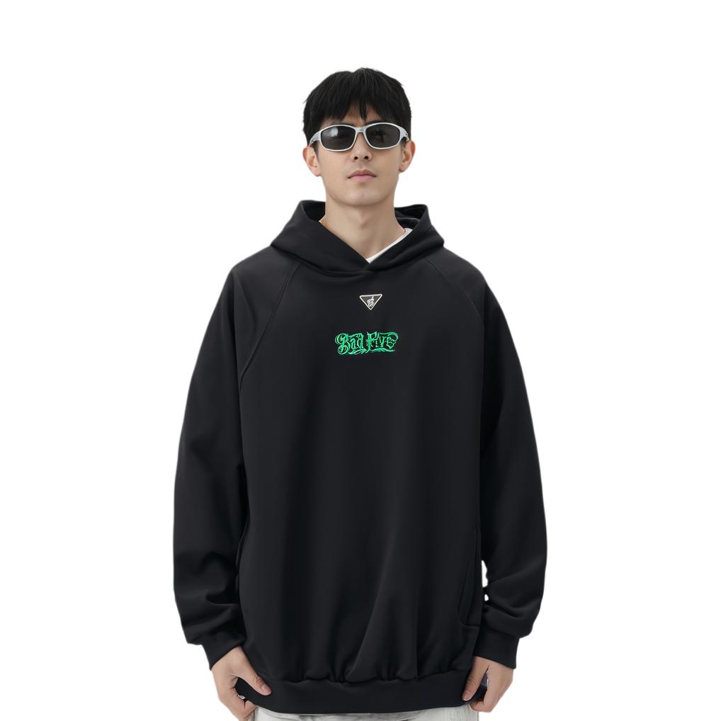 Li-Ning Толстовка с длинным рукавом и принтом букв Anti-Five Series, унисекс, черная AWDSJ09-1